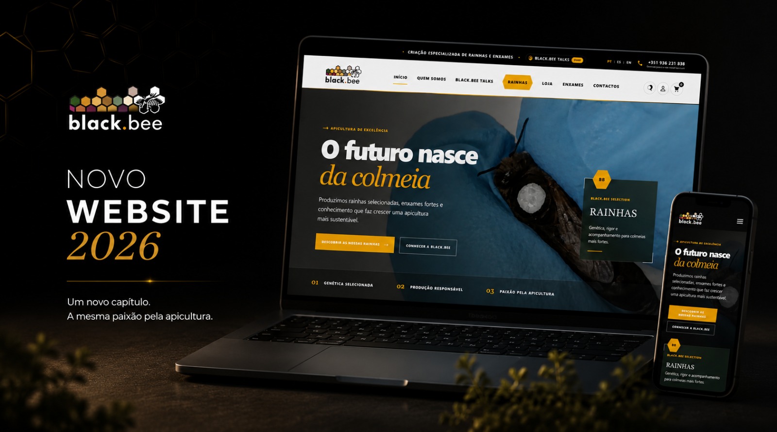 Um novo capítulo para a black.bee: o nosso website foi renovado
